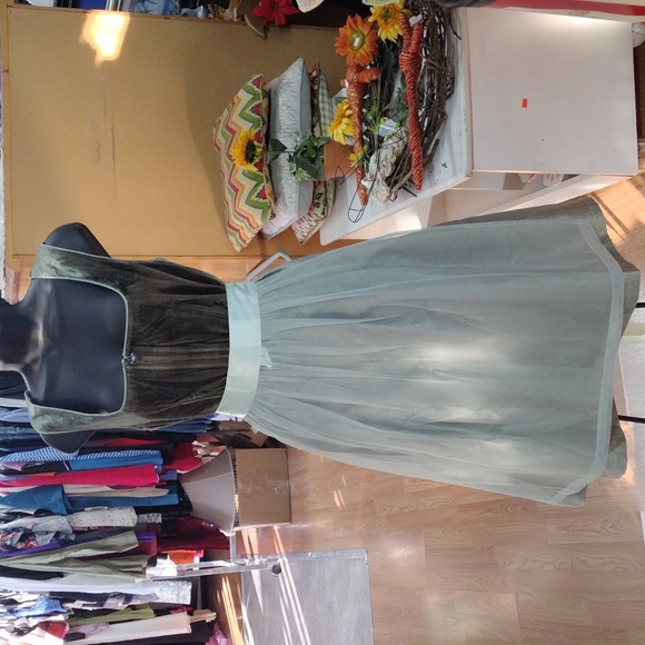 Medieval Renaissance Gothic Hunter Green Dress Medium - Picture 11 of 11